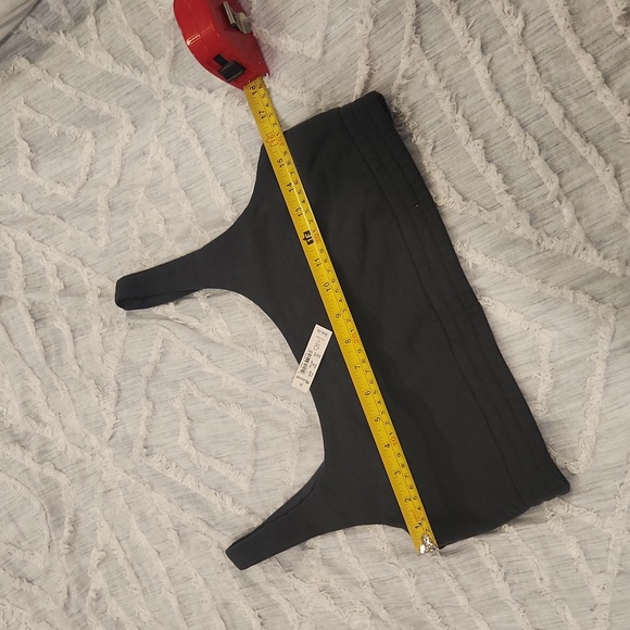 Hunter green Madewell "make weekends longer" bra top size L! - Picture 11 of 12